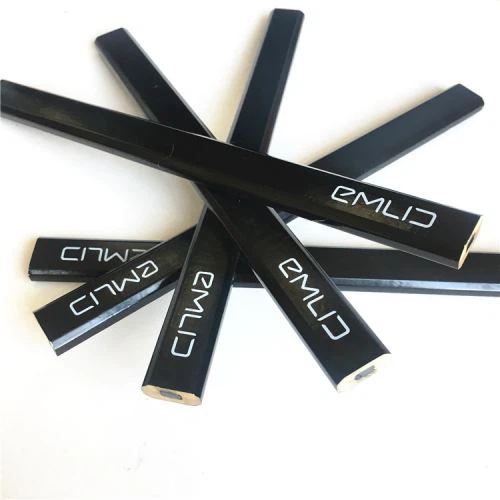 Lápiz de carpintero Jumbo con mina HB de color negro