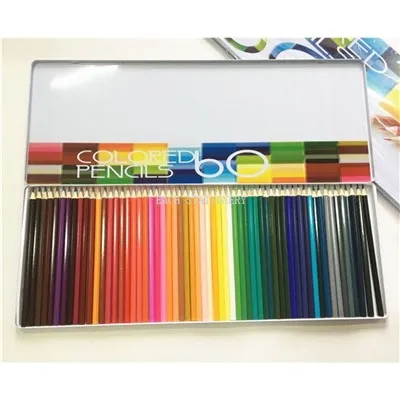 Juego de lápices de colores profesional Tin Box 60